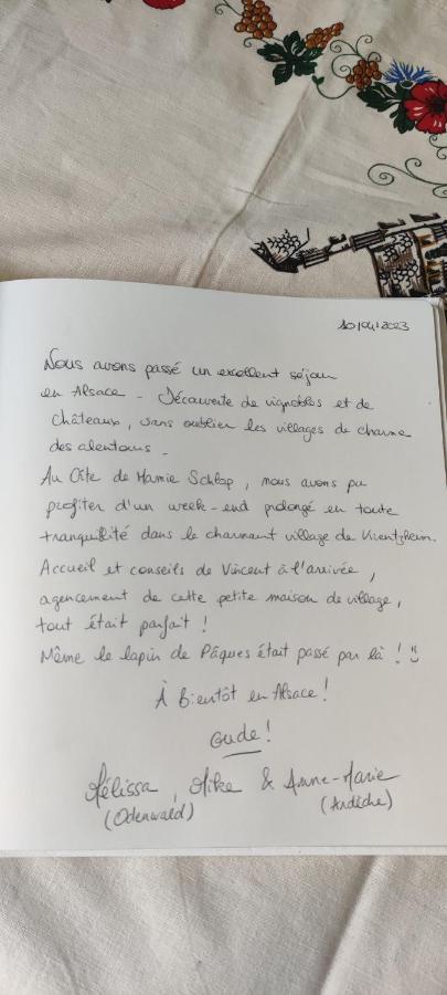 Gite Chez "Mamie Schlop" Kientzheim Luaran gambar